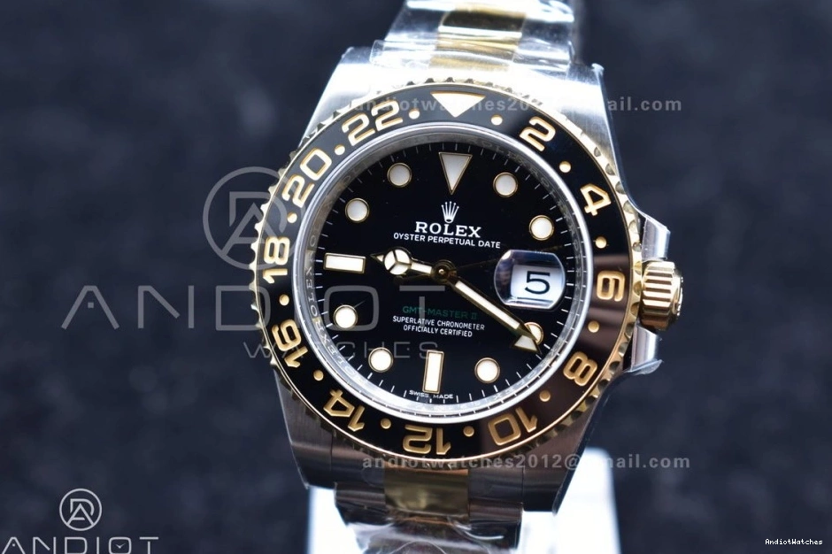 Versatile 1:1 II VR Clean 871 Best Two Edition 904L YG GMT-Master Steel Tone 116713 SS 0915